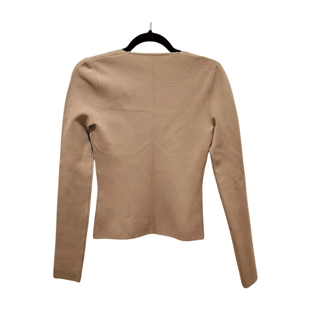 Nanushka Mio cupped long-sleeve top small light brown underwire square neck - Picture 3 of 8